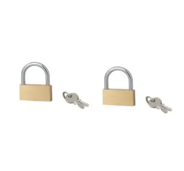 Ofertă promoțională - Set 2 lacate alama Basic 40mm