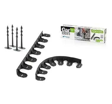 Separator pentru gazon cu 24 tepi, lungime 480cm, 2211073 | Preț bun