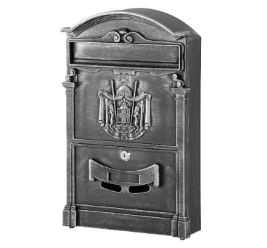Cutie postala Alu 410x255x90mm, finisaj antique silver, 252267 | Comandă simplu