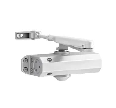 Amortizor alb brat standard, potrivit pentru usile de stanga sau dreapta cu greutate pana la 80 kg, clasa de forta 4, 30-3500-0001-50-01 - Grăbește-te