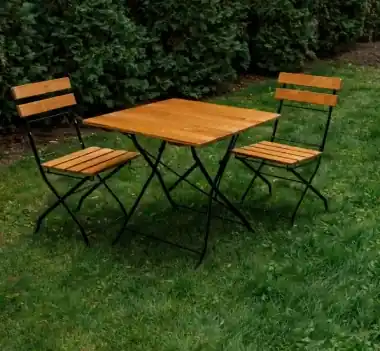 Set bistro Ana, masa cu 2 scaune 80x80cm - Produs adăugat recent