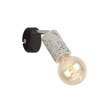 Outlet - Spot Klausen SIMPLY AP1 1XE27 15W KL161011, interior, culoare negru, terazzo