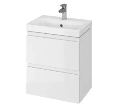 Masca cu lavoar Cersanit 983 Moduo slim 50cm, alb, suspendat, 2 sertare, soft close, S801-229-DSM | Produs apreciat