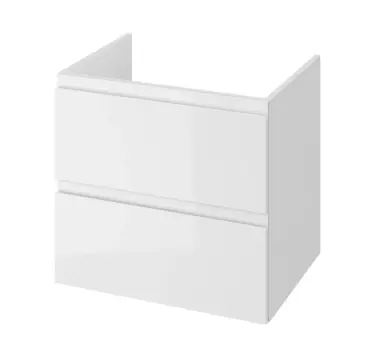 Comandă rapid - Masca pentru lavoar Cersanit Moduo, montare sub blat, 60cm, 2 sertare soft close, maner incastrat, montat, K116-021