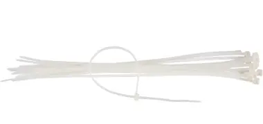 Colier plastic 3.6 x 150 mm, 100 buc/set, alb - Promoție