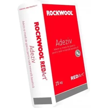Adeziv vata bazaltica Rockwool REDart pentru lipire si spacluire 25kg | Ofertă online