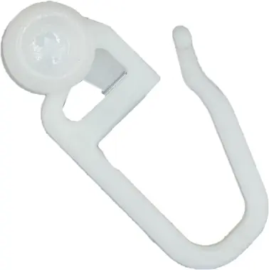Acum disponibil - Calaret cu carlig 8 mm pentru perdea alb, rola-conica, 50 buc/set