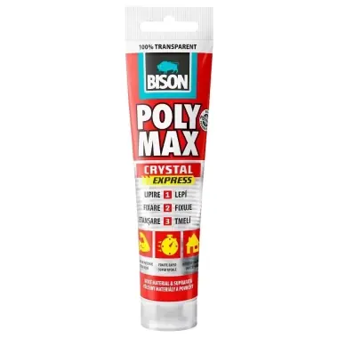 Adeziv Bison Poly Max Crystal Express, transparent, 115g, 428982 | Top vânzări