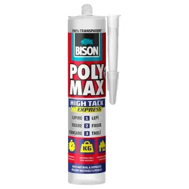 Adeziv Bison Poly Max High Tack Express, 300 gr, transparent, 428984 | Reducere