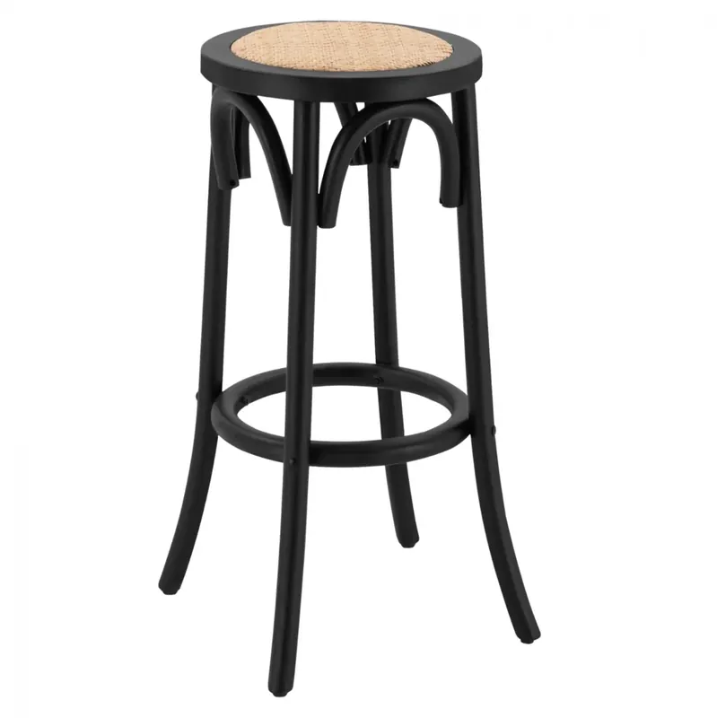 Scaun de bar VAINO BLACK H 70CM | Preț de ofertă