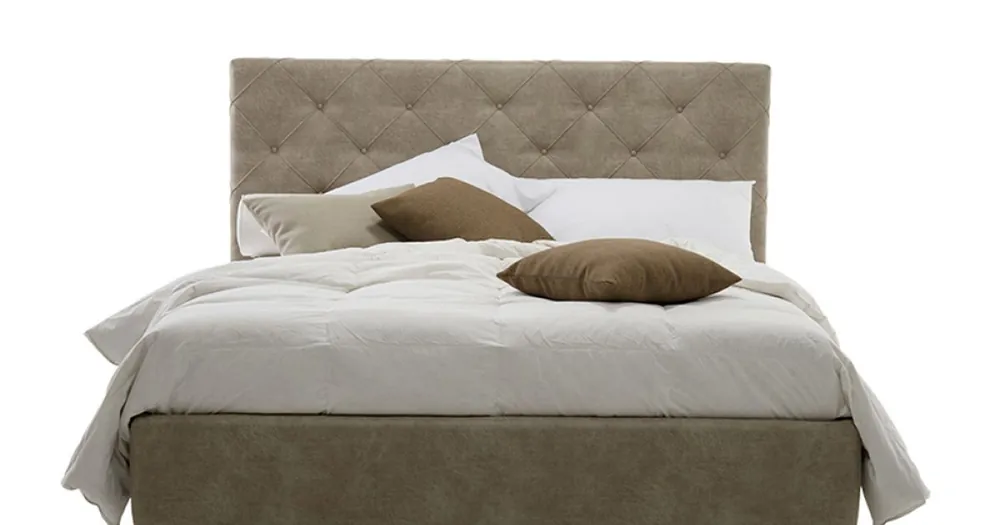 Calitate de top - Pat dublu capitonat de lux cu cutie de depozitare Made in Italy - Rupit