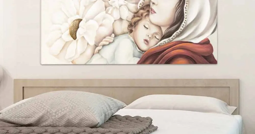 Direct din fabrică | Pictura mama moderna cu decoratiuni pentru copii din frunze de aur Scott