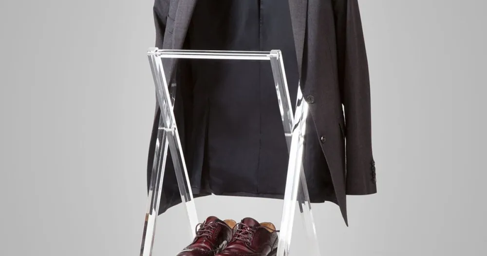Preț avantajos - Valet de cameră pliabil din Cristal Acrilic Transparent - Stecla